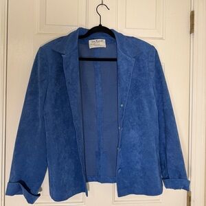 Vintage Vera Maxwell Ultra Suede Blue Women's Jacket/Coat, small